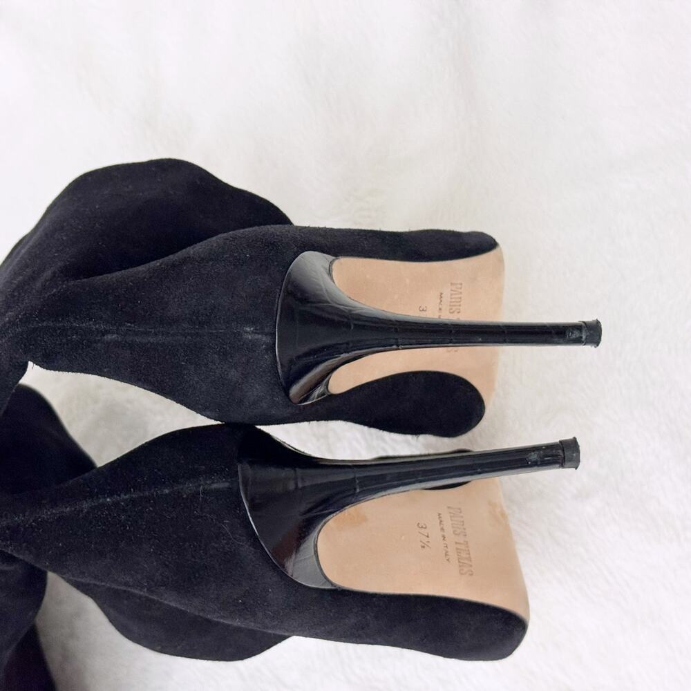 Paris Texas Over-the-knee Suede Boots in Black (Size 37.5) - Picture 13 of 16